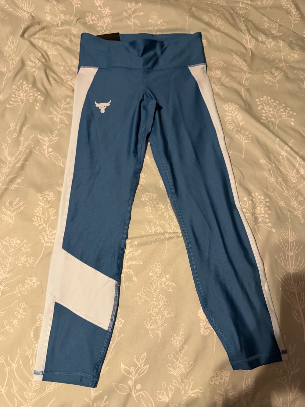 Under Armour Blue and White Athletic Leggings